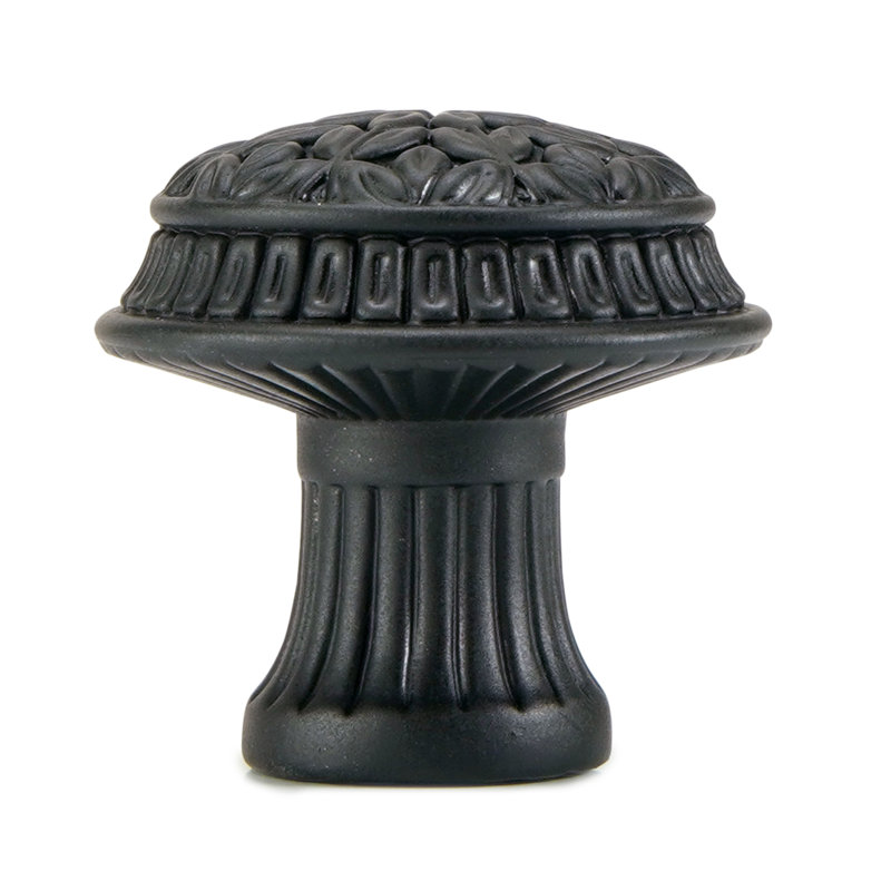 HAMPTON KNOB; CLEAR CRYSTAL, Black