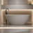 63'' Solid Surface Freestanding Soaker Tub, Beige, Stone Resin, Overflow And Pop - Up Drain, Wear , Easy To Clean Soaker, Proof, Smooth Rounded Edges