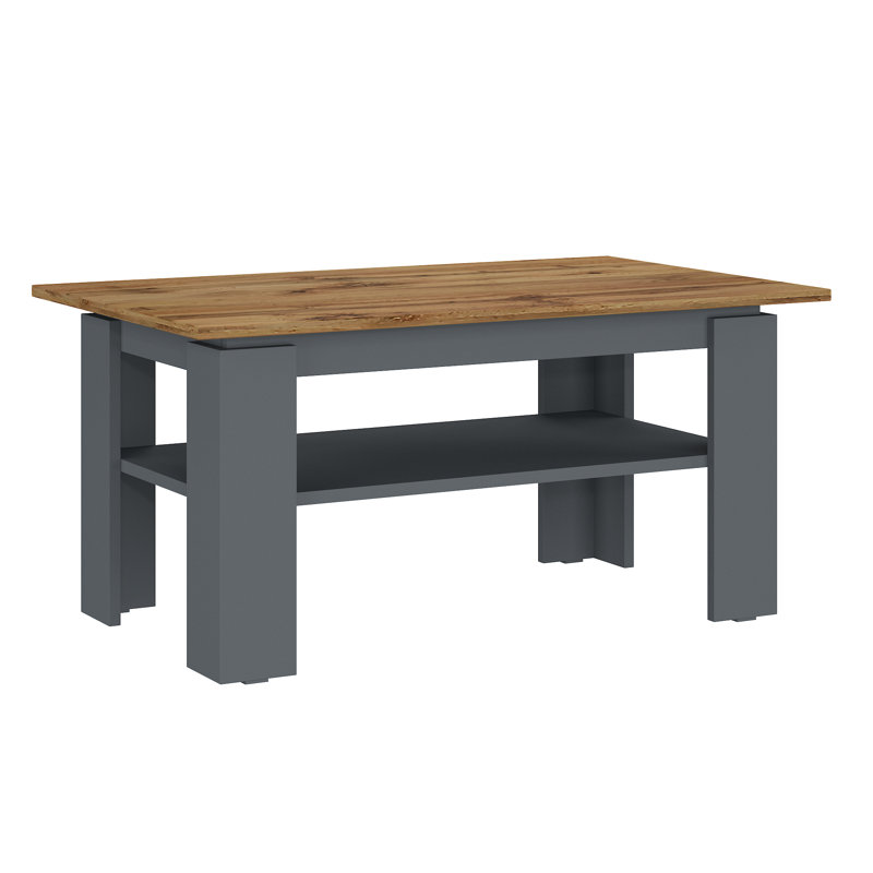Coffee Table, Grey/Dark Brown Wood