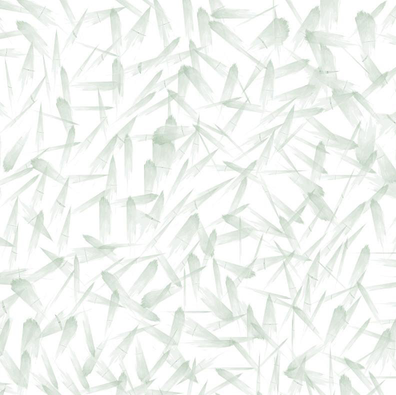 Painted Leaves Floral Peel & Stick Wallpaper Roll by Jamie Graney, Smoke/Green