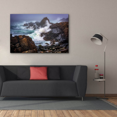 Toile épique Graffiti «Bailey Island Coastline» par Rick Berk, 18 po x 12 po