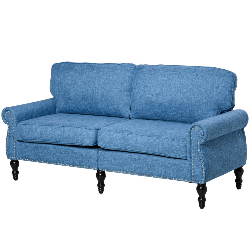 Canapé Chouinard, Bleu 100% polyester