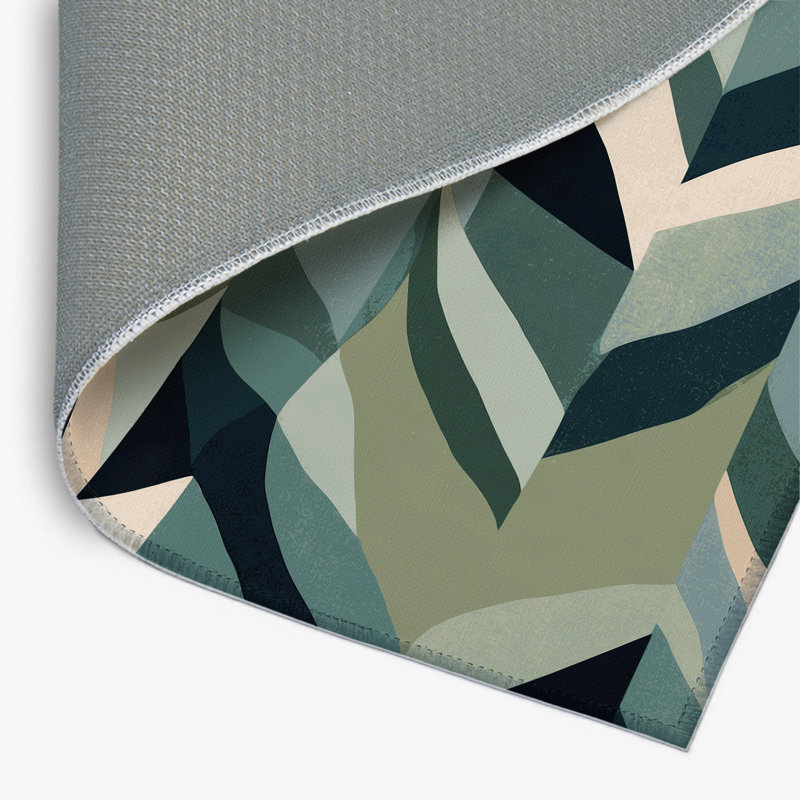 Midnight Peaks Indoor And Outdoor Area Rug, Rectangle 1'6" x 2'6"