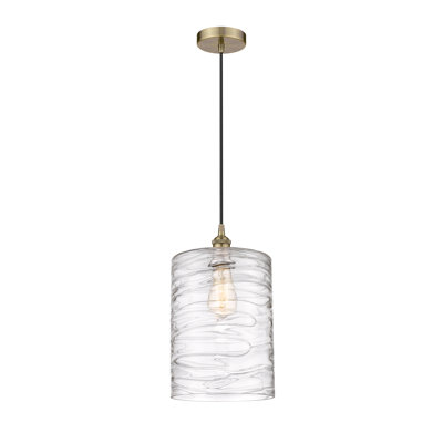 Luminaire suspendu cylindrique simple à 1 lumière Karon