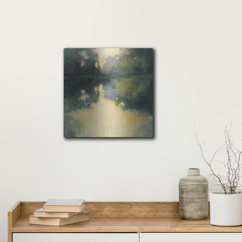 Latitude Run® 'Summer Glow' by Julia Purinton Metal Wall Art, 12" x 12", 12" H x 12" W