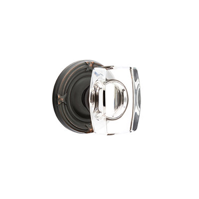 Emtek Passage Knobset w/ Ribbon & Reed and Windsor Glass Knob