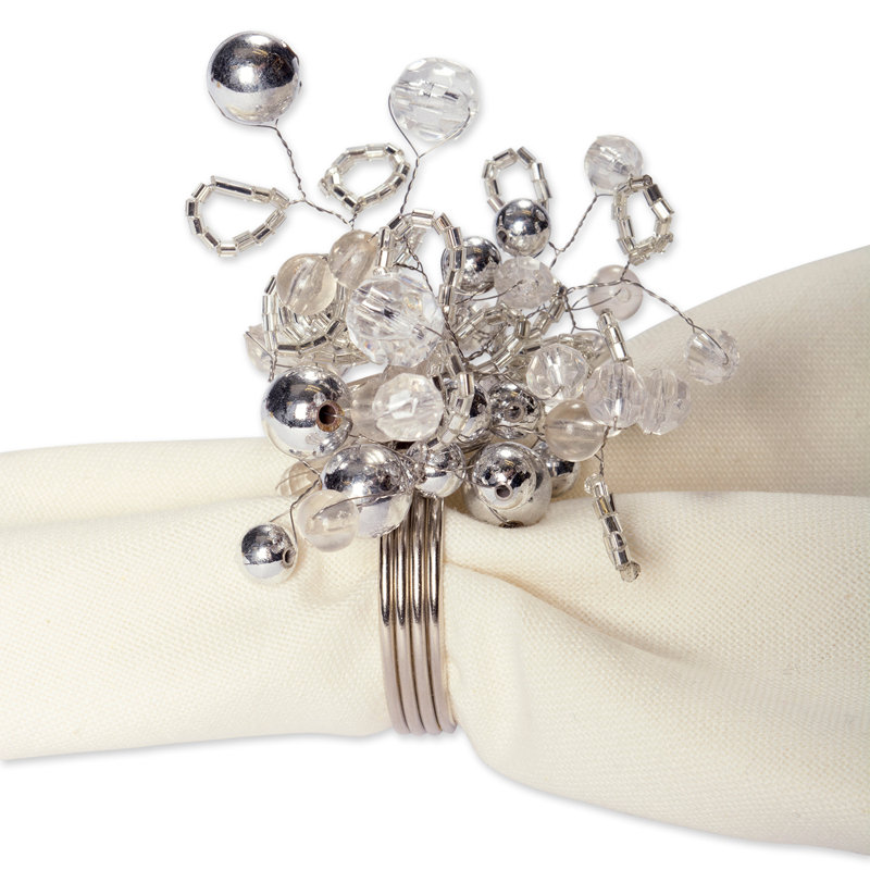 Rond de serviette Edjamboya, argent