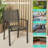 5-Piece Patio Dining Chair Sets PVC-coated polyester Bistro Chairs with Dining Table-1186935890