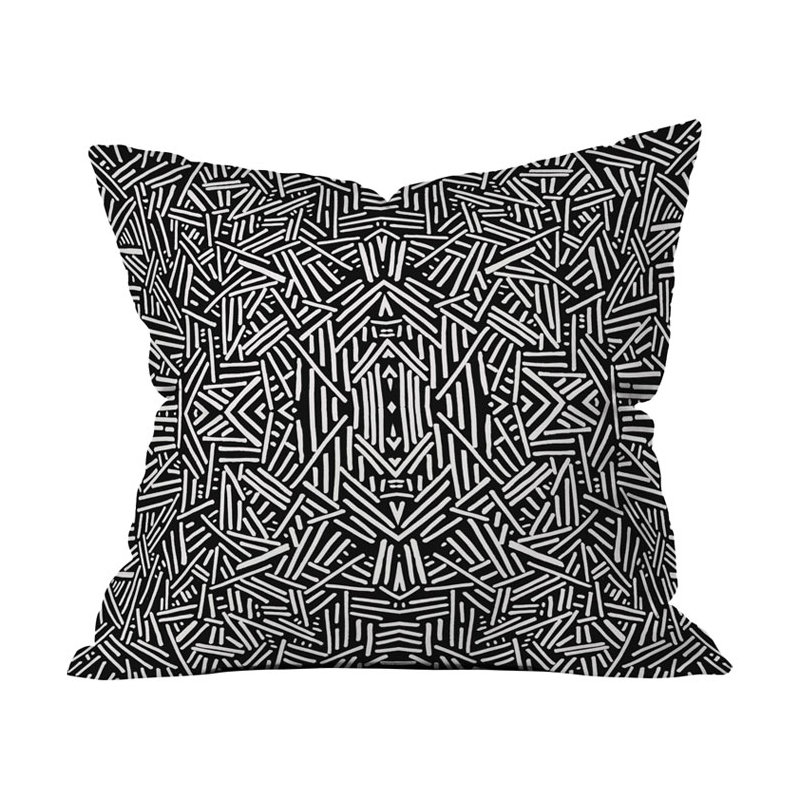 Coussin de jeté radiate, 16 po x 16 po
