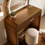 Coiffeuse 39 "avec miroir et écran tactile, coiffeuse avec tiroir pour chambre à coucher-797493929