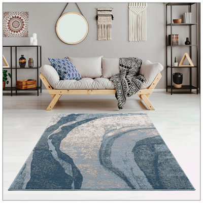 Abstract Wave Area Rug