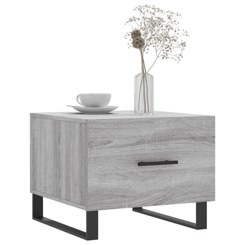 Aunesti Sled Coffee Table with Storage, Grey Sonoma