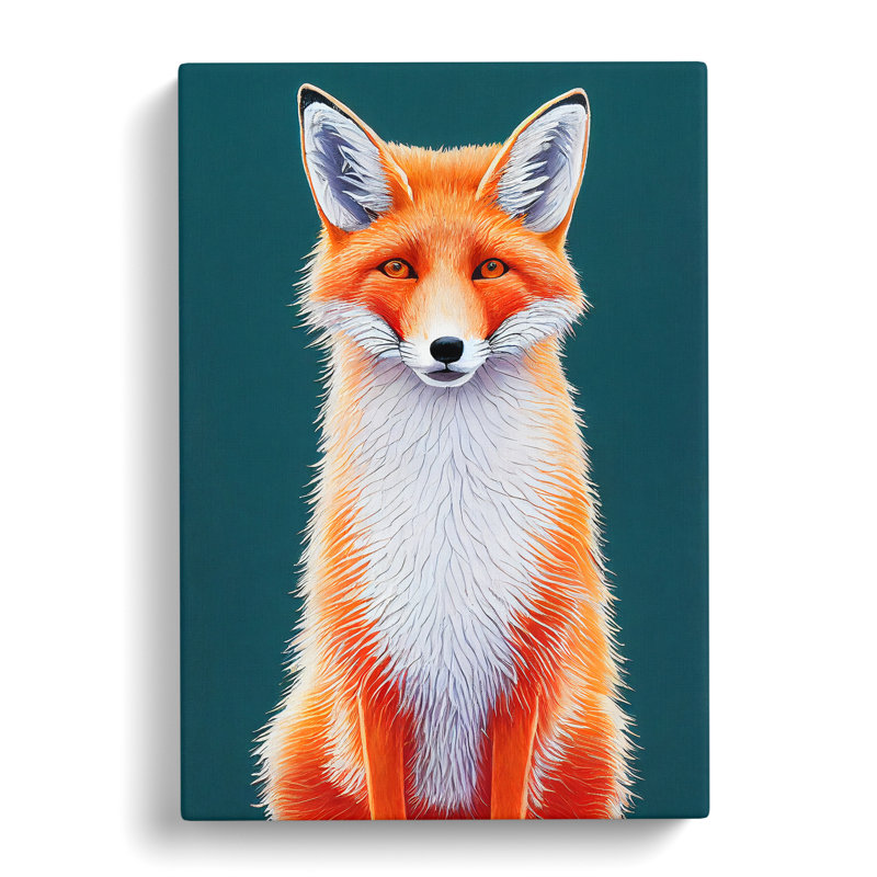 Fox - Wrapped Canvas, 50cm H x 35cm W x 3cm D