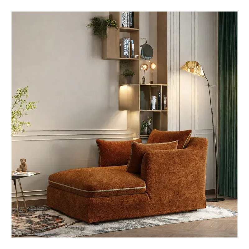 Chaise longue créative simple et créative, Sucre brûlé