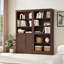 Étagère de rangement multi-profondeur avec portes et étagères à 5 niveaux-1228736475