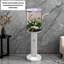 Réservoir d'aquarium cylindrique Creative avec base en alliage de titane-2033973975