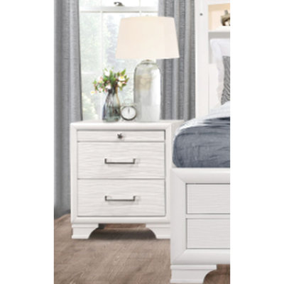 Table de chevet blanche - 22 po de largeur, poids de 50,72 lb, bois massif et blanc pour décoration 23,71 po de profondeur, 41,23 lb