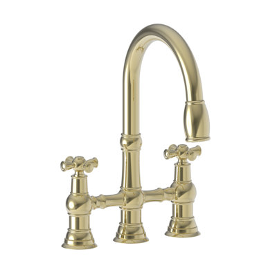 Jacobean Pull Down Kitchen Bridge Faucet