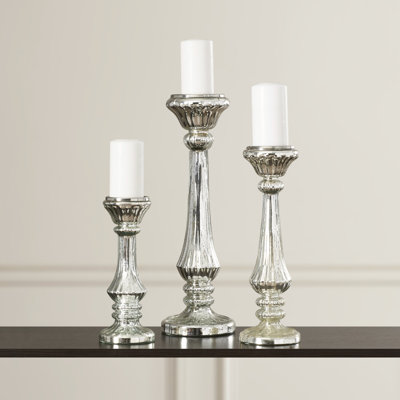 Glass Tabletop Candlestick