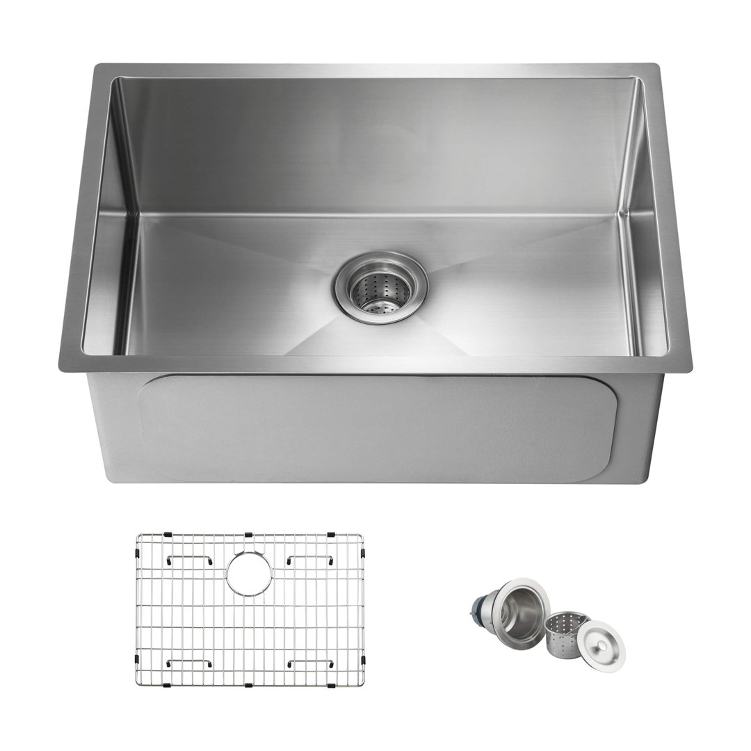 26'' L Undermount Single Bowl Stainless Steel Kitchen Sink KIBI
