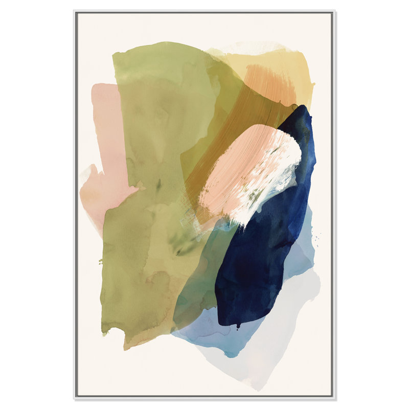Brush and Whisper II Print by , White Floater, 61.5" H x 41.5" W