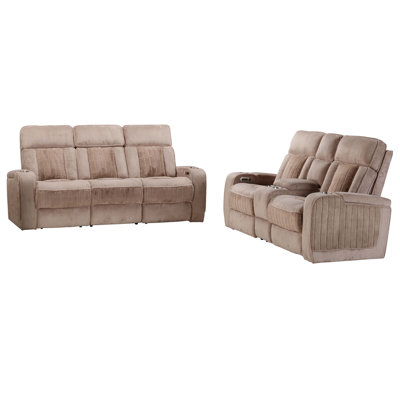 Desiri Power Reclining Sofa And Loveseat