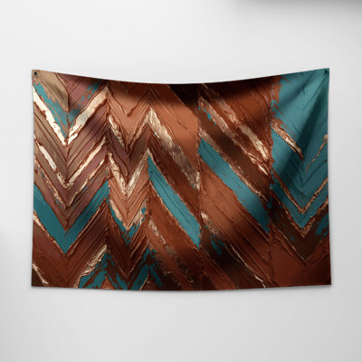 Southwestern Patterns Navajo Chevron 220 Wall Tapestry