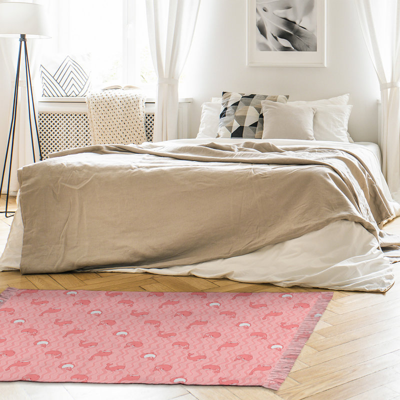 Brun baleines Tapis décoratif, non