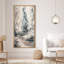 «Soft Neutral Waterfall Landscape in Minimal Wash Style», impression sur toile encadrée pour chambre principale-2073852800-2073852803