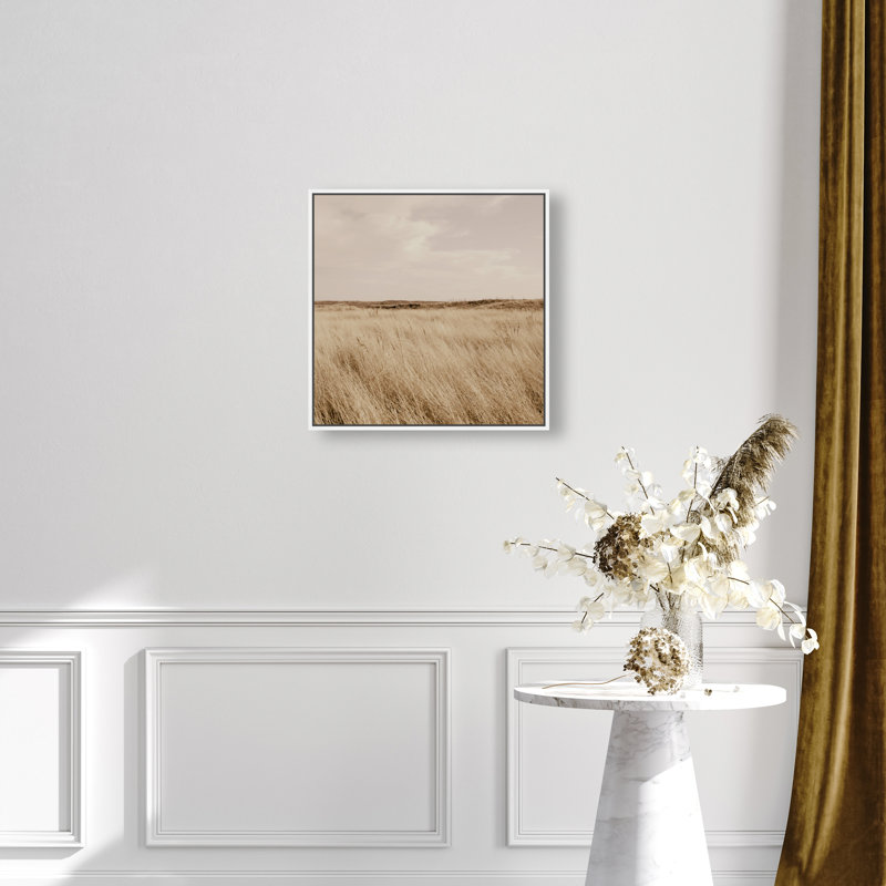 Golden Nature Print by Oliver Gal, 21" H x 21" W, White Floater Frame