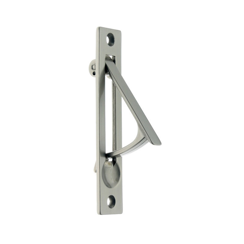 Solid Brass Edge Pull, Satin Nickel