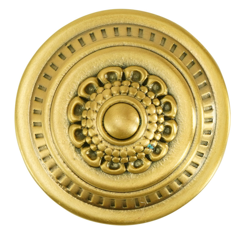 JAMESTOWN KNOB FLORENTINE FINISH, Gold, 1 3/8"