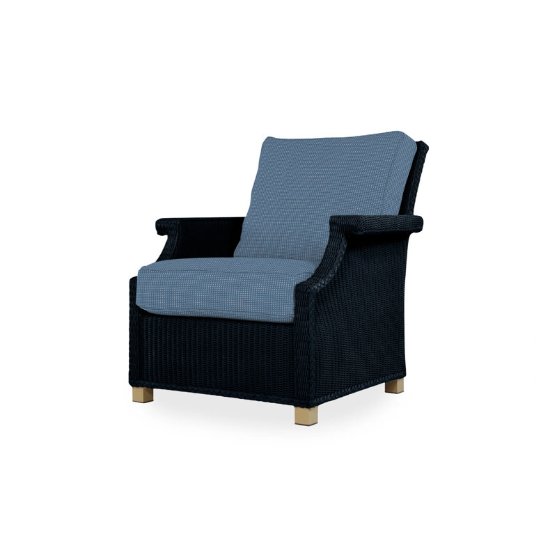Hamptons Outdoor Lounge Chair, Cottage Pepper, Ebony