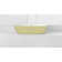 Victoria + Albert Barcelona 13'' Gloss White/Matte Green Beige Solid Surface Oval Bathroom Sink with Overflow