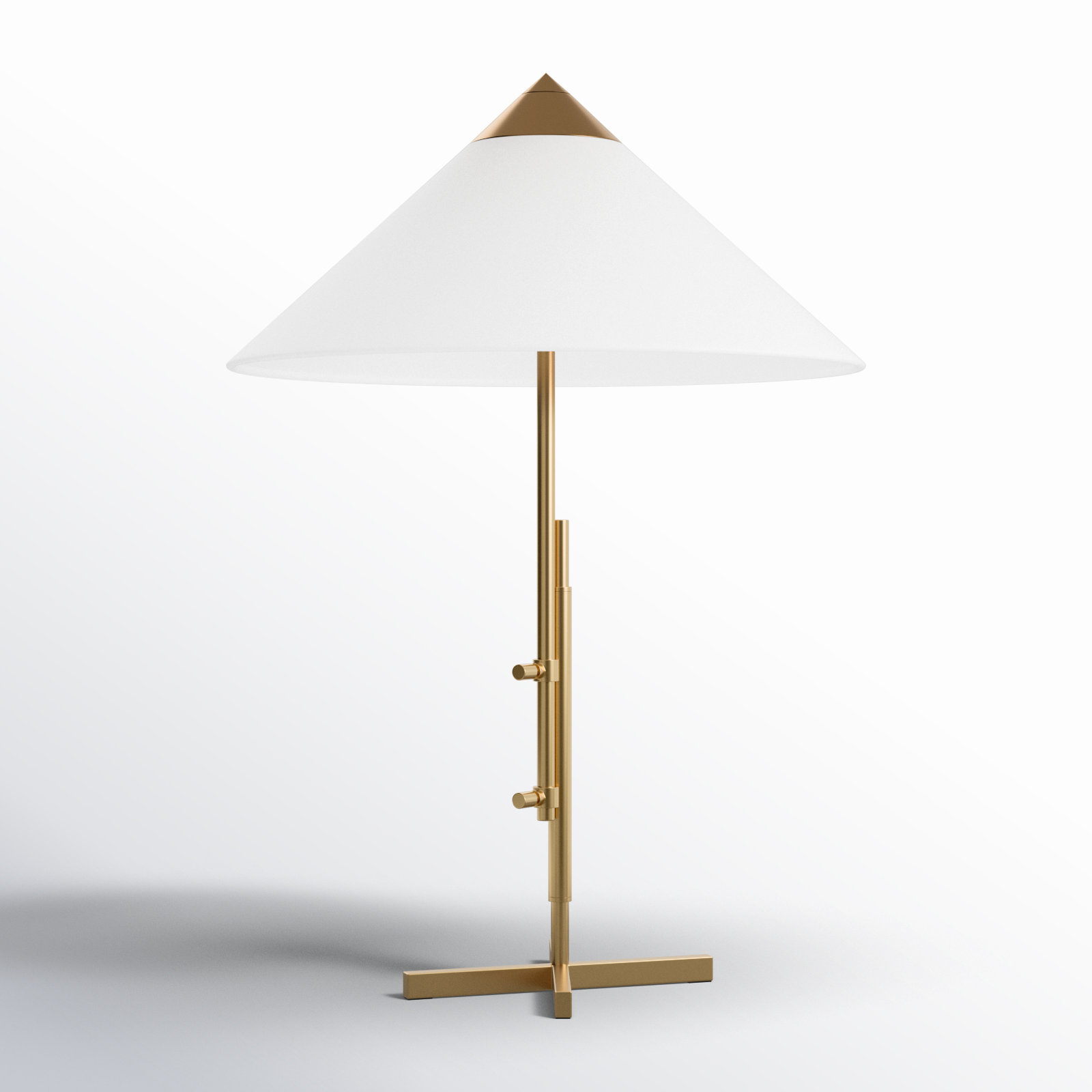 Noka Metal Buffet Lamp, Burnished Brass