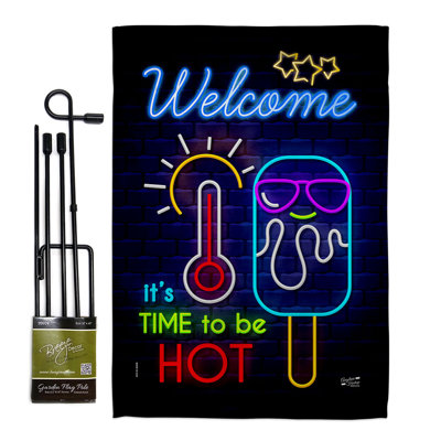 Double Sided 18.5'' H x 13'' W Polyester Flag Set