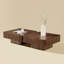 Ensemble de 2 pièces de table basse carrée 31,5 pouces Handcraft