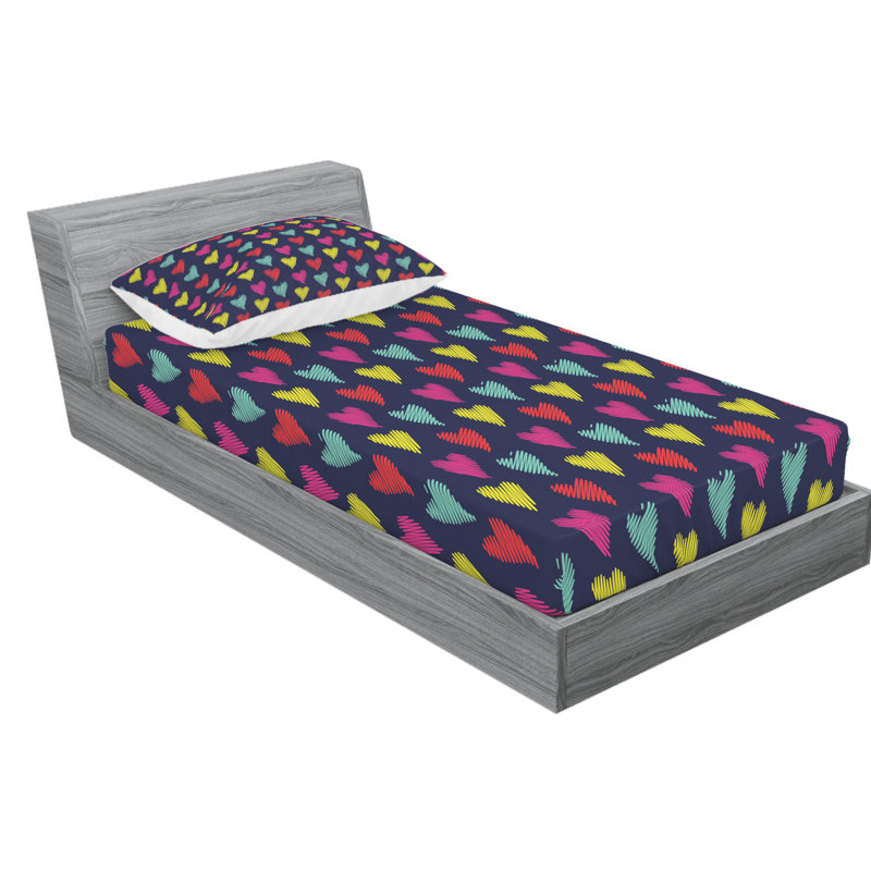 Microfiber Sheet Set, Twin Sheet Set + Fitted Sheet + 1 Pillowcase