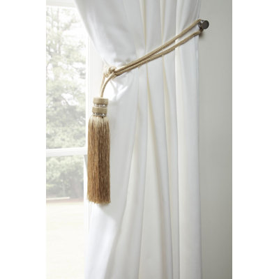 Currie Beige Polyester 60cm Curtain Holdback/Tieback