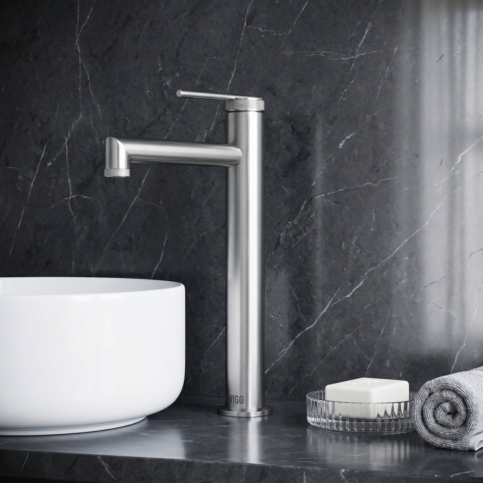 Sterling Vessel Bathroom Faucet, Brushed Nickel