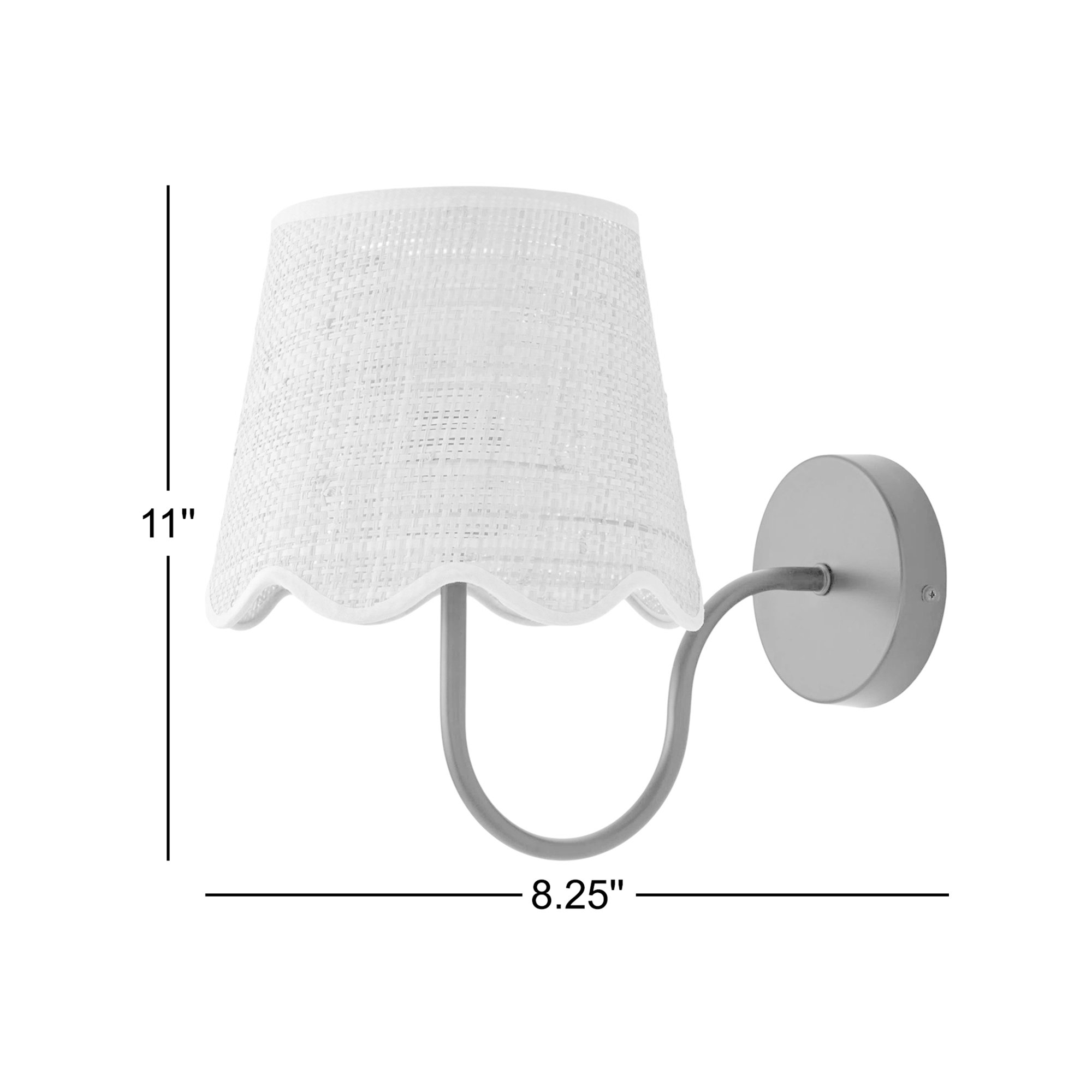 Dashiyah 1-Light Dimmable Swing Arm Wall Sconce, Matte Black