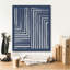  «Blue Sunset 3» par Laura Marshall, art mural sur toile, 20 po x 24 po