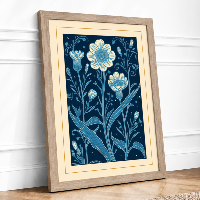 Blooms Botanical - Print, A2 - 59.4 x 42.0 cm, Oak