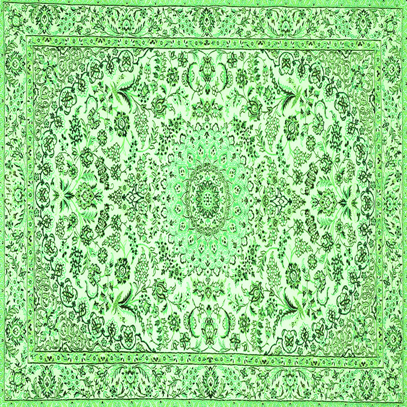 Mazayah Performance Oriental Indoor Rug, Square 4'