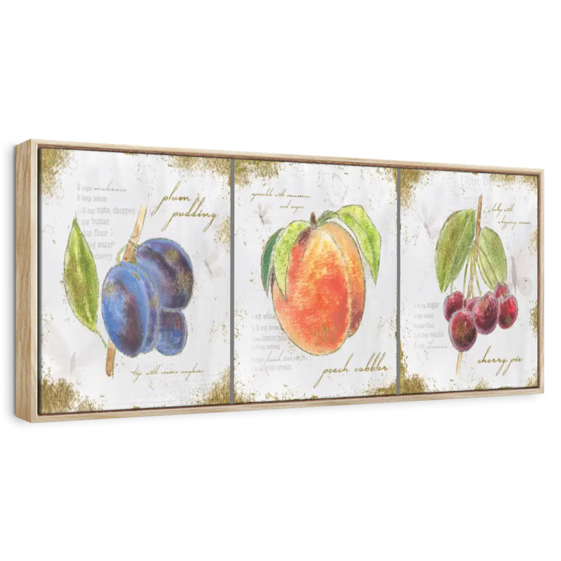 Trésors du jardin II, Cadre flottant en bois naturel, 28 po x 10 po