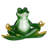 Garden Division Strike a Pose Zen Yoga Frog Statue