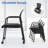 8 PCSC Conference Chairs Stackable Office Guest Mesh Chair Waiting Room Wheels