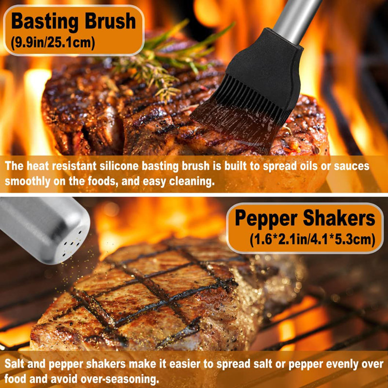 Ensemble d'outils pour barbecue 26 pièces