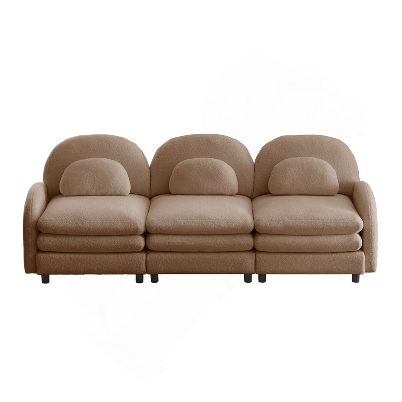 Canapé 3 places Teddy, H 35,4 po x l 98,2 po x P 33,8 po, Chameau