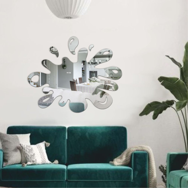 Senita Flat Wall Mirror, Silver